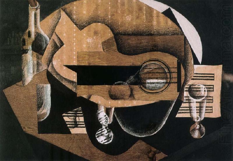 Guitar cup and bottle, Juan Gris